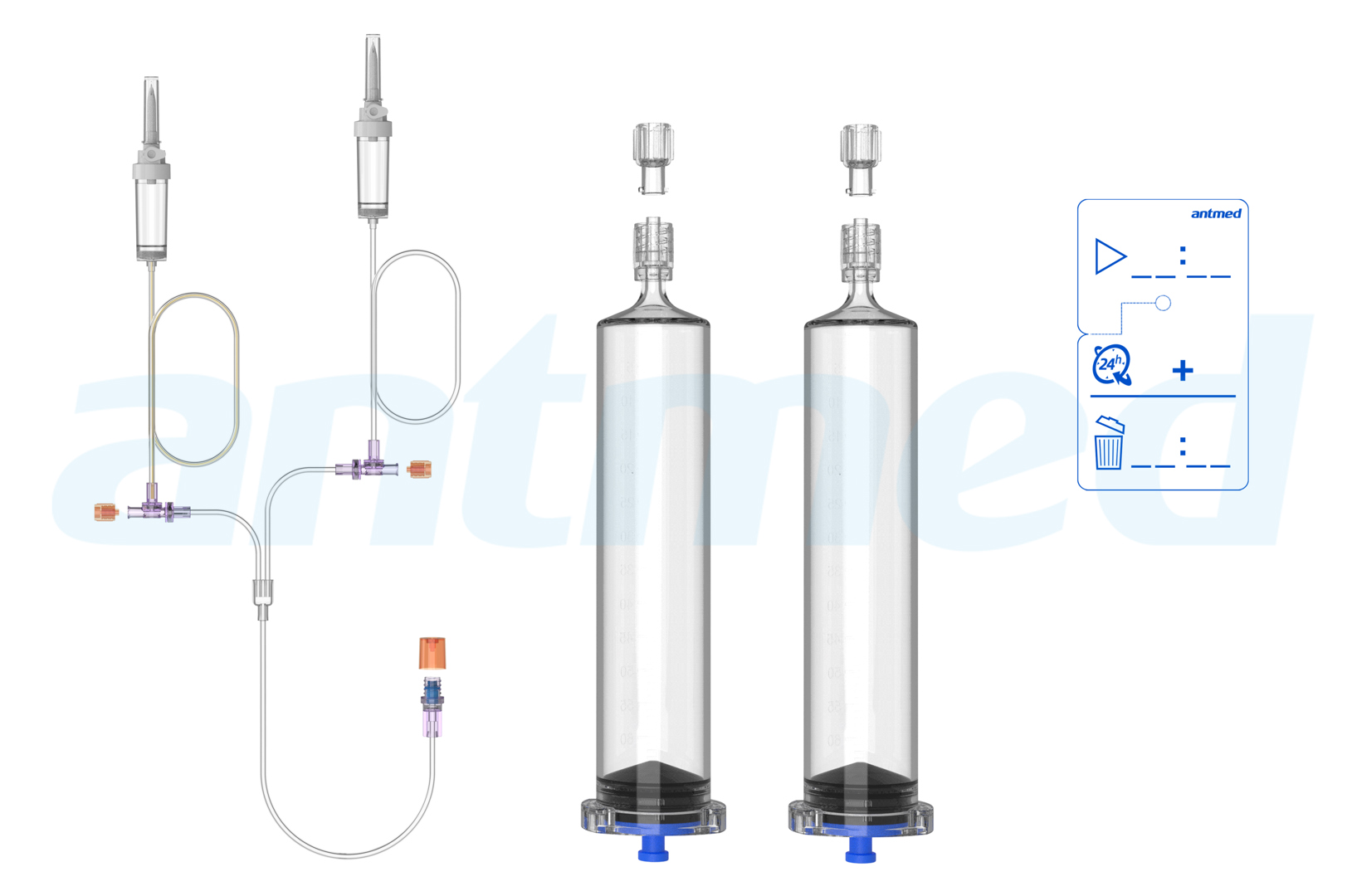 24hours Multi-patient syringe system