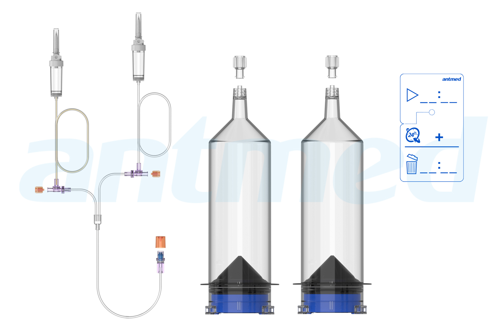 24hours Multi-patient syringe system
