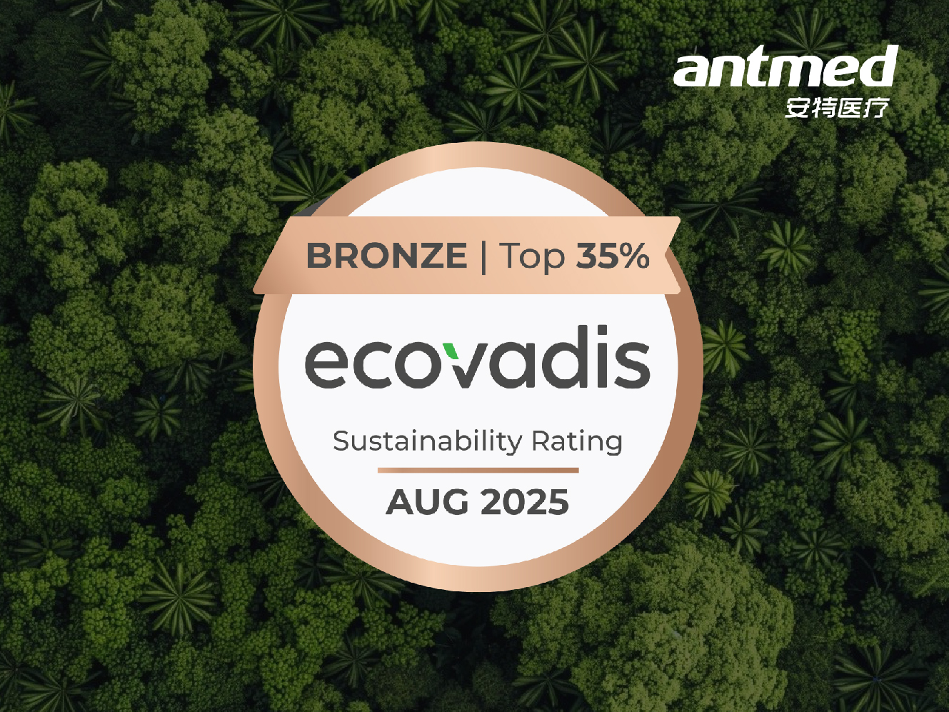 “绿色”捷报！YP电子医疗荣获EcoVadis铜牌认证，ESG综合表现获国际认可